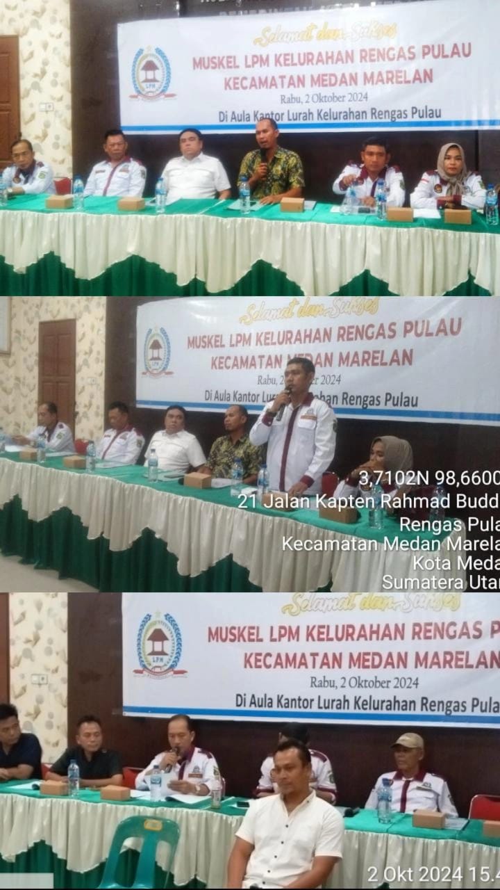 MUSKELUB LPM KELURAHAN RENGAS PULAU, TETAPKAN AGUS SYAHPUTRA KETUA TERPILIH